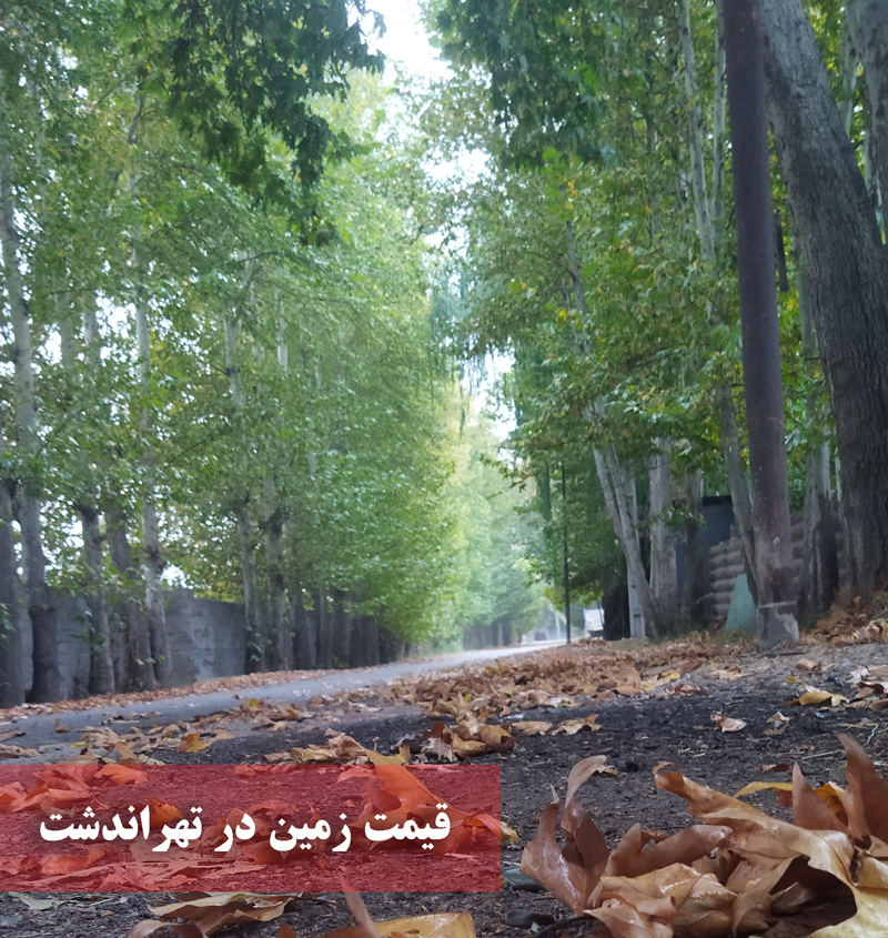 قیمت زمین در تهراندشت